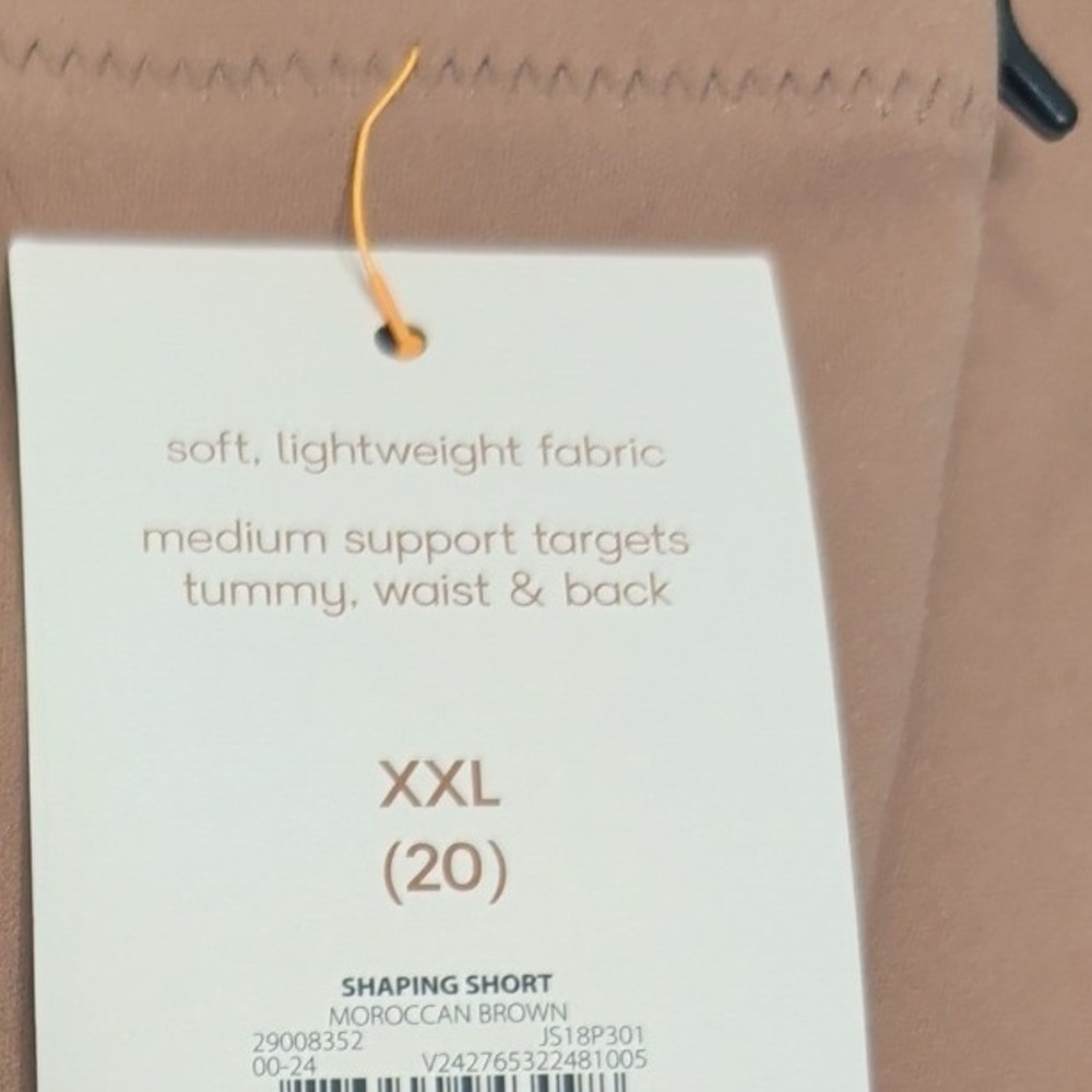 Joyspun Mid-Rise Shaping Boyshort XXL Moroccan Brown Seamless Medium Support NWT - Picture 7 of 9